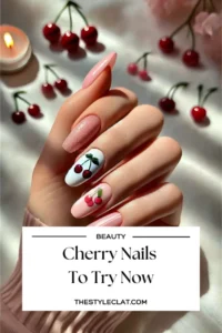 cherry nails inspo