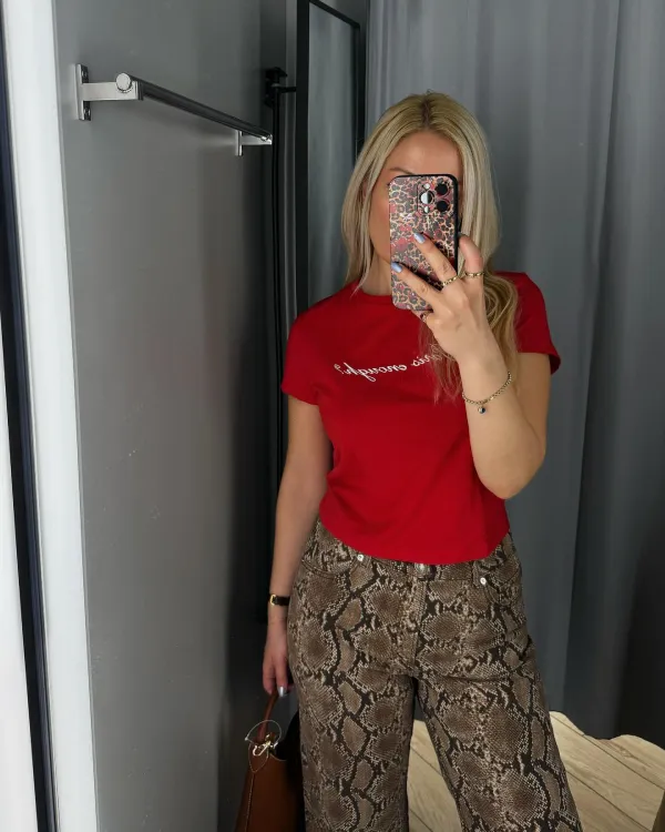 Snake Print Jeans Outfit