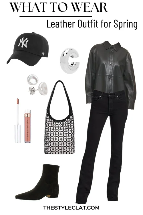 leather outfit for spring