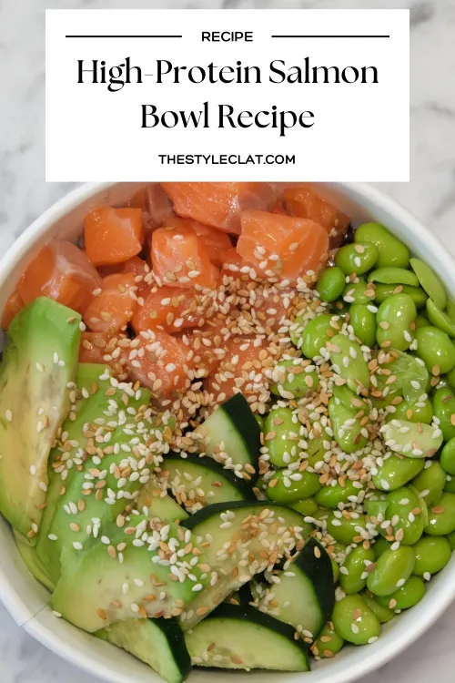 high protein salmon bowl