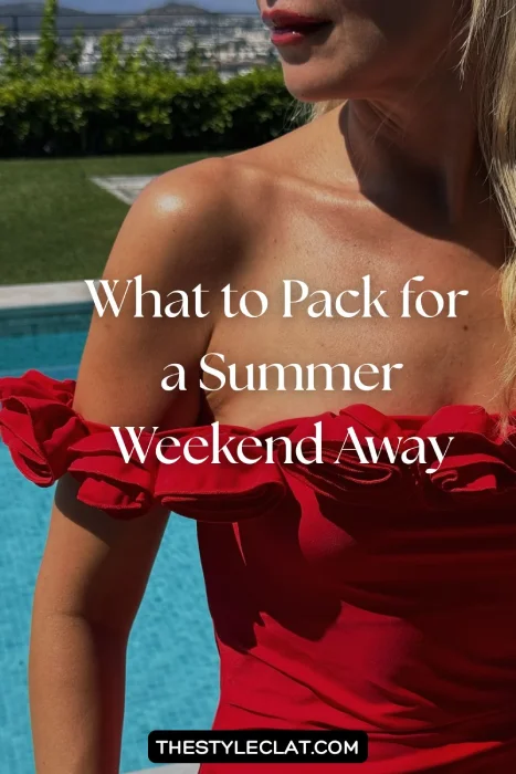 weekend vacation packing list
