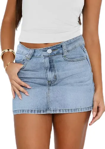 Denim Mini Skirt